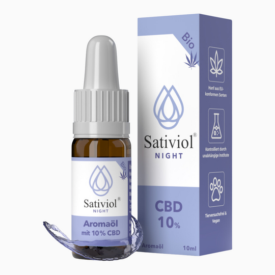 Sativiol® NIGHT CBD Öl 10%, Melisse + Melatonin