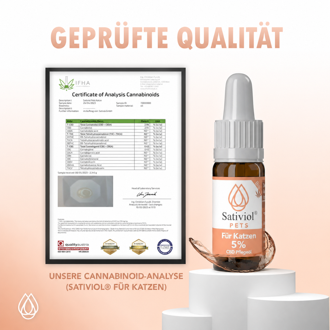 Sativiol Premium CBD Öl 5% für Katzen